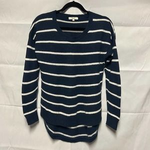 Madewell Striped Blue Cream Pullover Knit Sweater Size Small